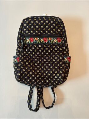Vera Bradley Vibrant Black (Fall 2004) Small Backpack Vera Bradley | Bags | Vintage Vera Bradley Retired Vibrant  main image 4